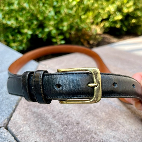 Men’s Coach Vintage Leather Belt, Black, 36 - Picture 2 of 5